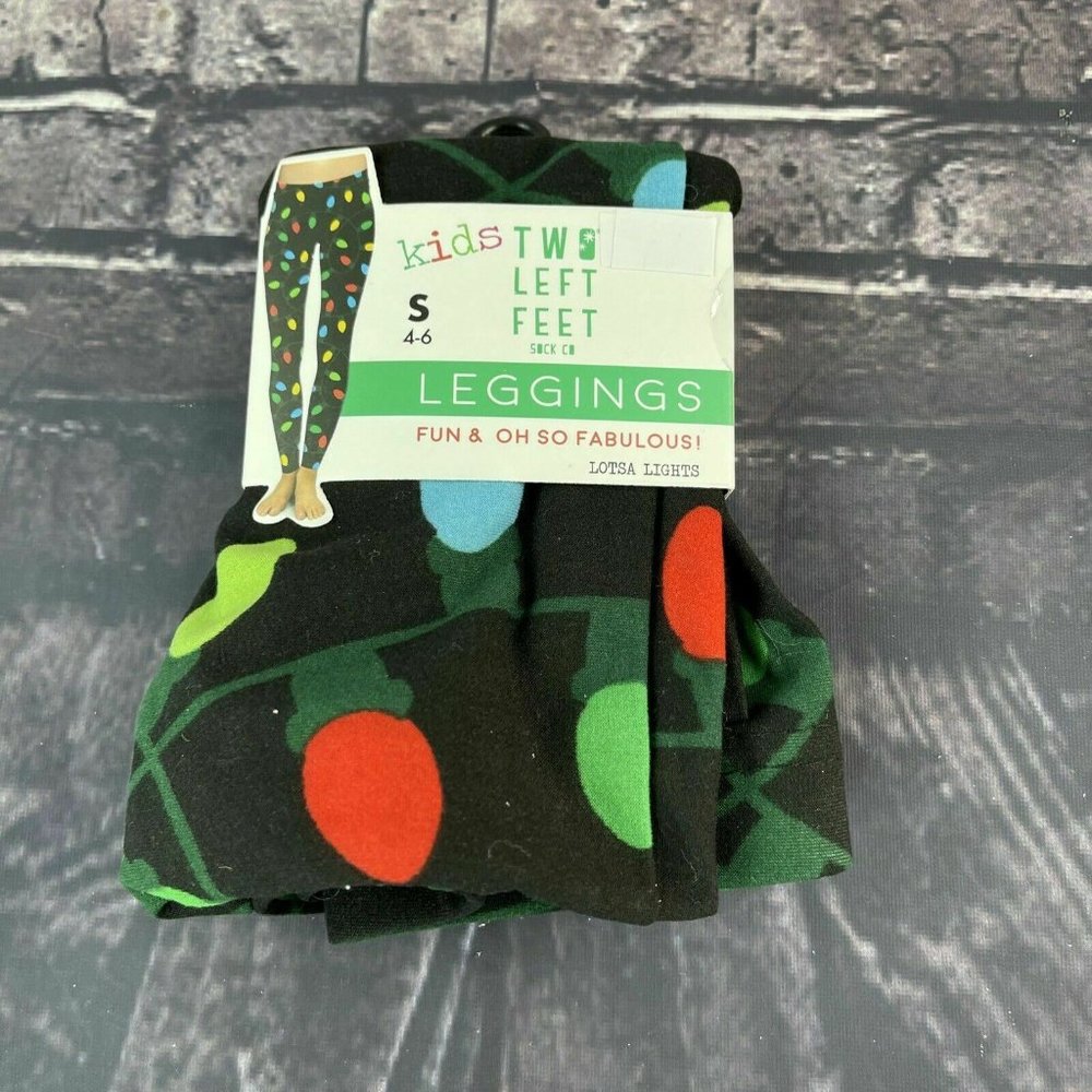 Two Left Feet Small 4-6 Holiday Fun leggings Kids